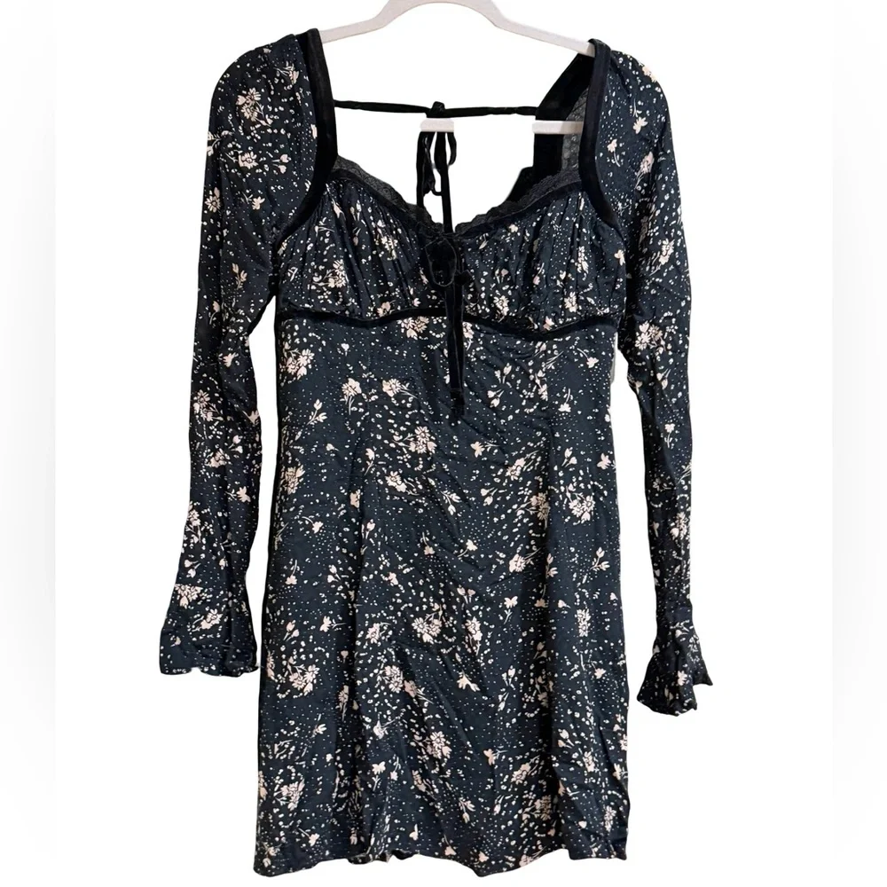 ✨ NWT Free People Tess Floral Print Mini Dress Boho Style Size S - Picture 7 of 16